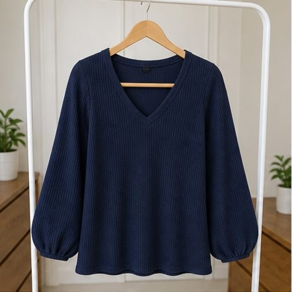Olive V Neck Top